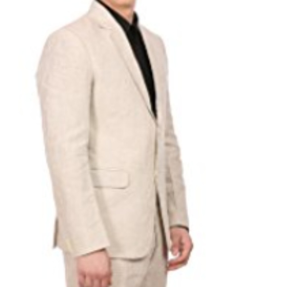 WINTAGE Men's 100% Linen Suit sz 46 - Picture 4 of 4